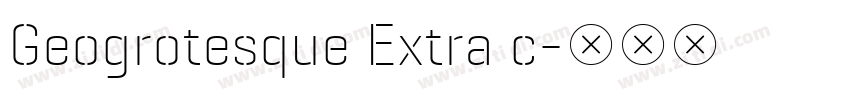 Geogrotesque Extra c字体转换